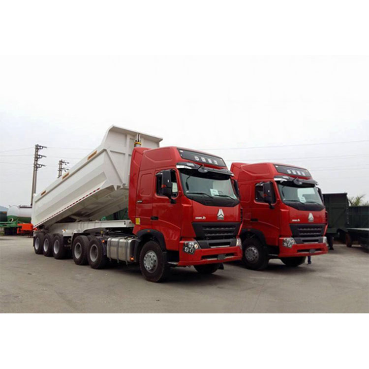 Tatlong Axle U Shape Tipper Semi Trailer